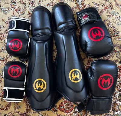 Boxing and MMA gloves and Shin Pads