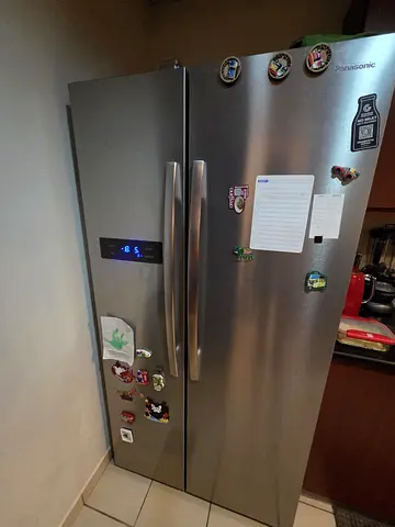 Panasonic Side-by-Side Stainless Steel Refrigerator - Good Working Condition