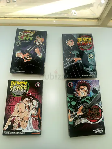 Demon Slayer Kimetsu No Yaiba Manga for sale vol.10,11,12,13