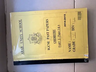 IGCSE Chemistry Past Papers (Arab Unity School) 2014-2015 — Part 2, Papers 3  6
