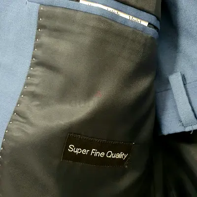 Blue Mens Suit - Single-Breasted, Size 50.