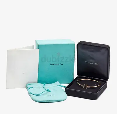 Tiffany  Co T Wire Bracelet in 18k Rose Gold