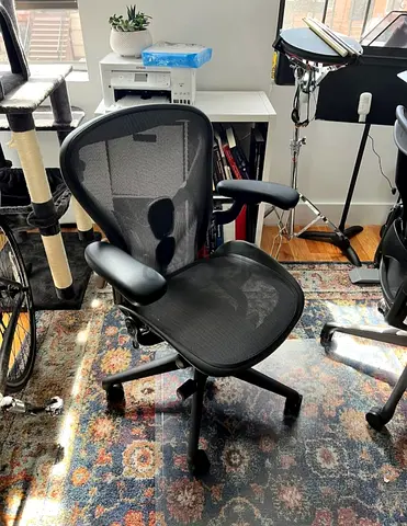 Remastered V2 Version Herman Miller Aeron Graphite Chair Fully Adjustable Size C
