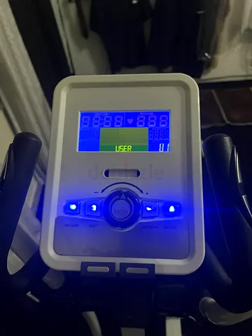 Used Upright Exercise Bike with Digital Console - used fair