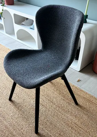 4 Dining Chairs - Anthracite Monza Grey