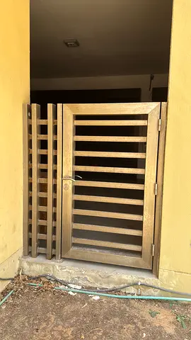 Modern Outdoor Gate with Side Design
