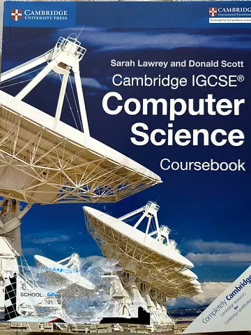 Cambridge IGCSE Computer Science Coursebook by Sarah Lawrey  Donald Scott