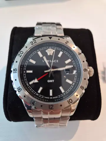 Original SwissMade-Brandnew/never used Versace Hellenyium - stainless steel GMT with full box