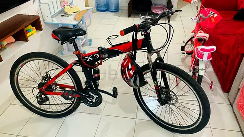 26-inch Mountain Bike - Good Condition with Helmet
