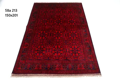 Fine Quality 1.5x2 Traditional Red Patterned Area Rug 150x201 cm afghan wool rug living room carpet