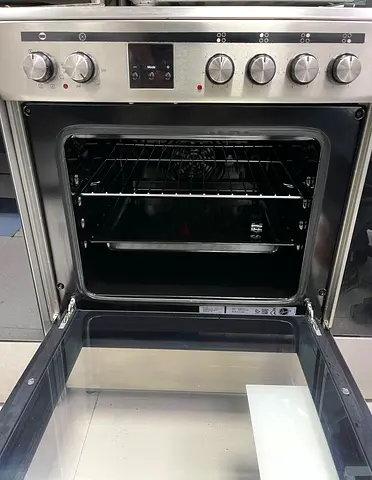 Hoover latest model full electric ceramic 4 hobs stove oven fan cooking range 60x60 digital timer