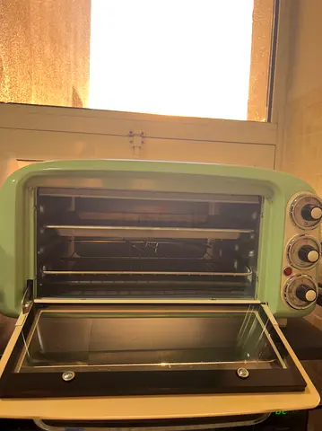 Retro Mint Green Countertop Electric Oven
