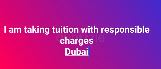 Tuition Available from kg to grd10