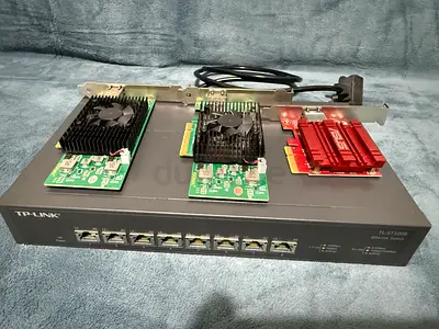 10GbE Bundle — TP-Link 8-Port 10G Switch + 3× 10G NIC Cards