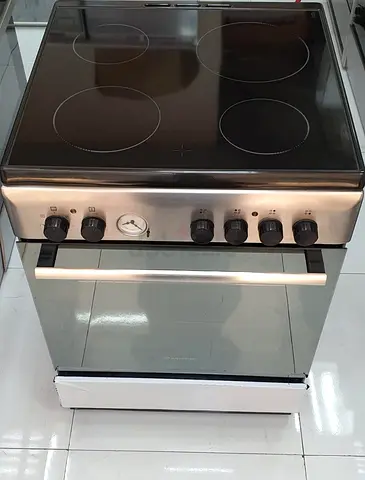 Ariston latest model full electric ceramic 4 hobs stove oven fan cooking range 60x60 stove .nna