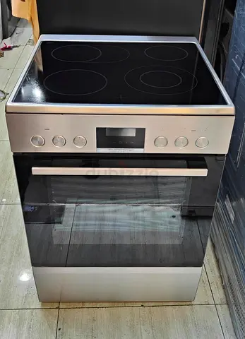 Bosch latest model full electric ceramic 4 hobs stove oven fan cooking range digital touch timer