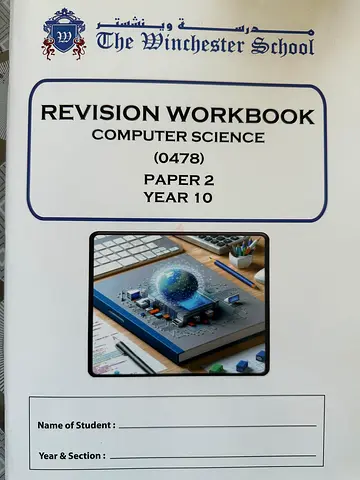 Revision Workbook Computer Science Paper 2 Year 10 (Winchester School)