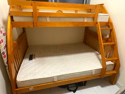 Bunk bed and Queen size bed jebel ali good condition