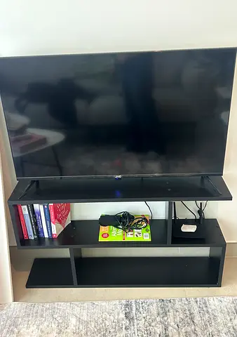 JVC 43 Flat Panel TV +  Wall Shelf and Cables
