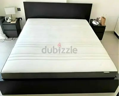 Ikea king size bed with mattress available in perfect condition