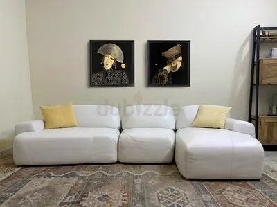 Natuzzi “Buddie” Designer Sectional | Pure Italian Leather | Sculptural Luxury Piece