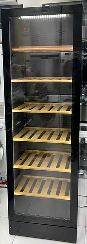Vestfrost latest model WFG185 197 wine cooler 197 bottle dual temperature zone inside light black