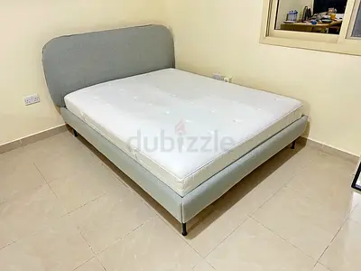 Queen ikea bed with mattress 160cm x 200cm in an excellent condition.