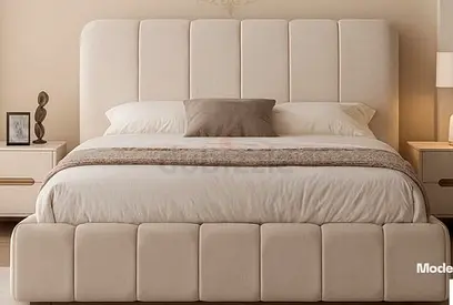 New High Quality Fabric Luxury King size 180x200 Bed with spring mattress available