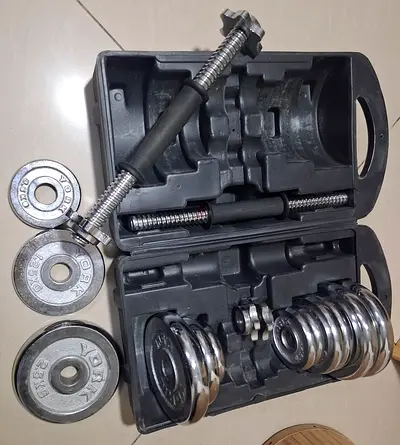 Chrome Dumbbell Set 17kg