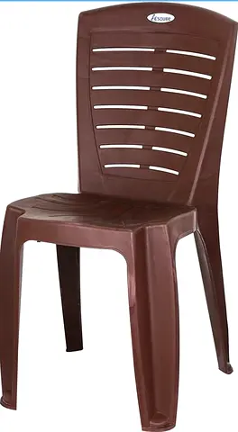 Brown Plastic Dining/Patio Chair Quantity 2.