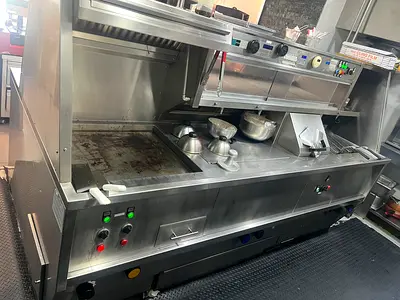 Krimko Commercial Kitchen Griddle and Fryer Station