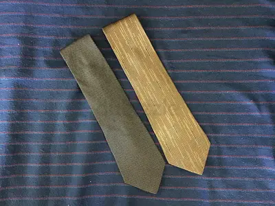 2 Original DKNY by DONNA KARAN Classic Silk Ties