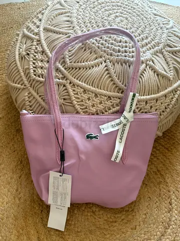 Light Purple Lacoste Tote Bag with Tags - New