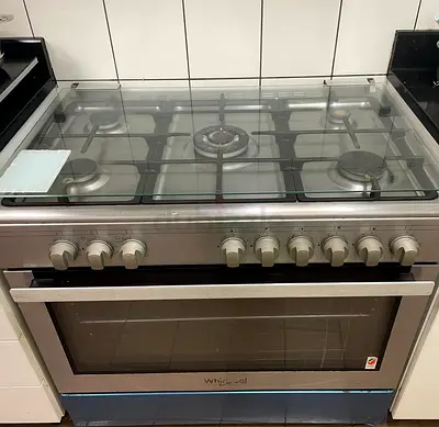 Whirlpool 90cm 5 Burner Gas Cooker – Excellent Condition