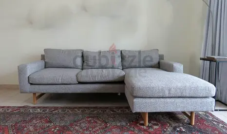 Excellent condition west elm lshape sofa