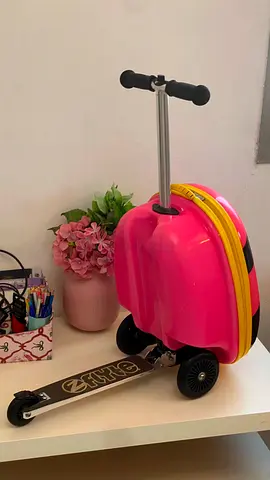 Childrens 3-in-1 Ride-On Scooter Suitcase (Pink) - Lightly Used