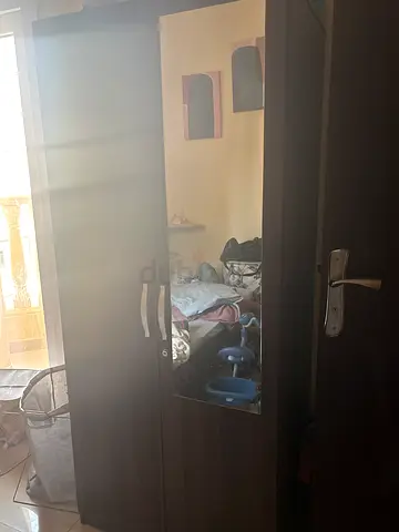 Modern Wooden Wardrobe with Mirror