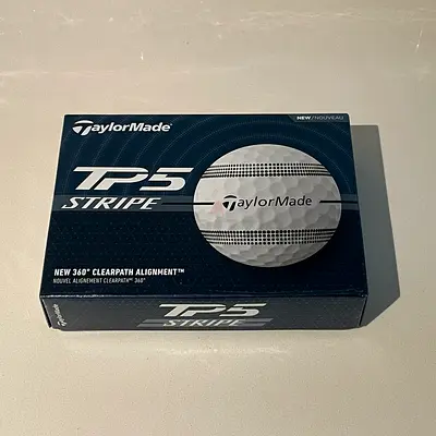 TaylorMade TP5 Stripe Golf Balls - Box of 12 (New)