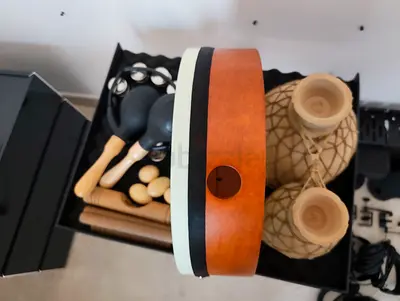 Percussion set with Percussion stand