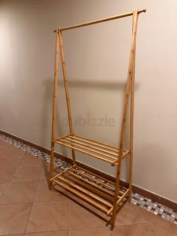 BAMBOO CLOTHES HANGING RACK