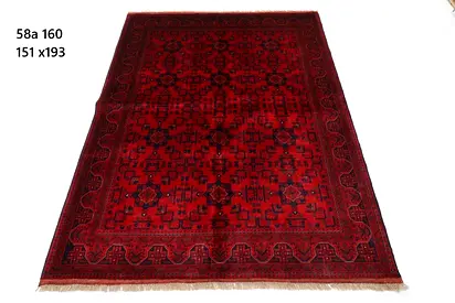 1.5x1.9 m Handwoven new Red Rug afghan biljek traditional fine rug carpet living bedroom home rug