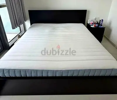 Ikea king size bed with mattress available in perfect condition