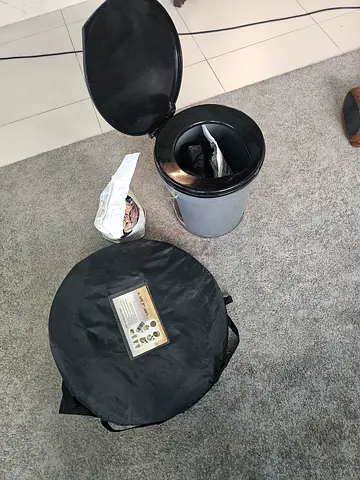 Camping toilet tent and toilet