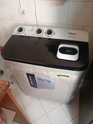 Clikon Twin Tub Washing Machine - 7kg (Top Load)