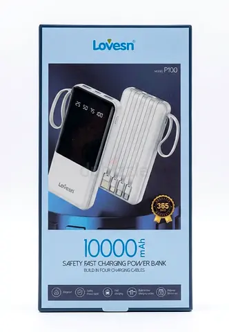Lovesn P100 10000mAh Power Bank (with built-in cables)