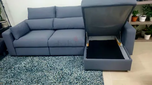 As A New Condition High Quality ikea Eskilstuna L shape sofa under storage