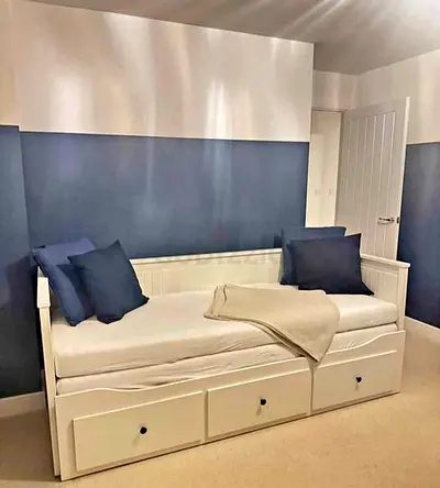 IKEA Hamnes day bed with 2 mattress and 3store drawers underneath