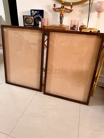 Pair of Premium Wooden Photo/Poster acrylic Frames (60 \times 84 cm)
