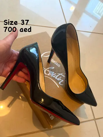 Authentic Christian Louboutin Pigalle black heels size 37