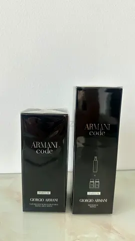 Armani Code EDP for men 125ml + 150ml Refiller